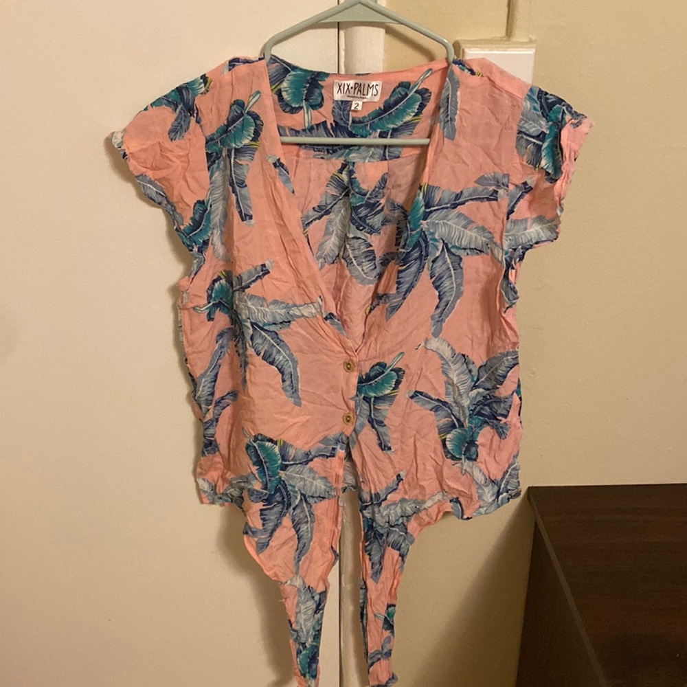 XIX PALMS TIE TOP